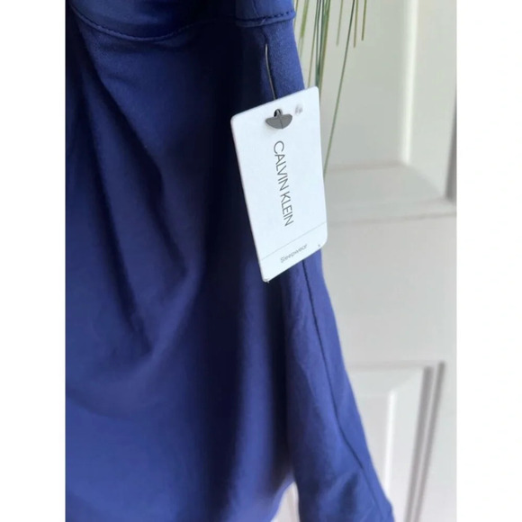 Womens Calvin Klein Blue Modal Sleepwear Camisole Tank Top Undershirt - Picture 10 of 12